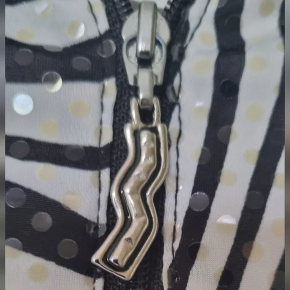 Mod Revival | Joseph Ribkoff Optical Zip Jacket Size 8 - Picture 6 of 8